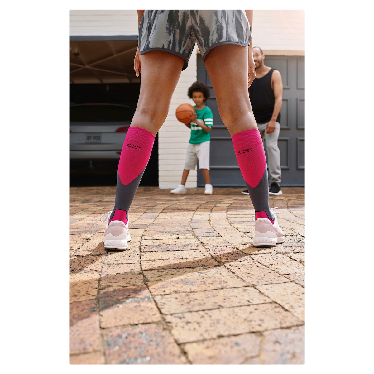 Jobst Sport Compression Socks Unisex 15-20 mmHg Pink M