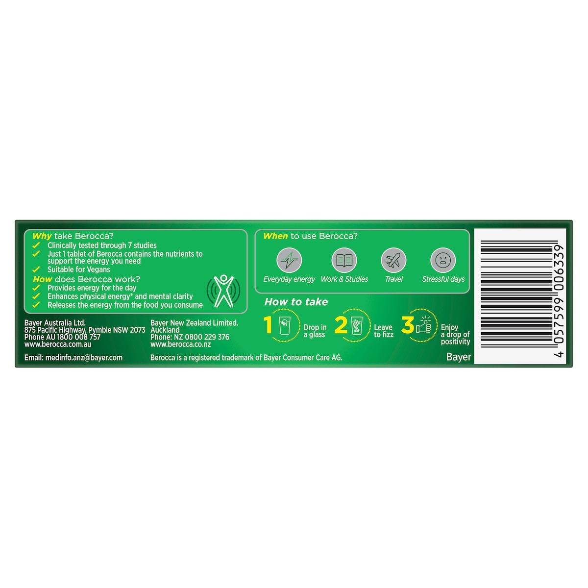 Berocca Energy Orange 15 Effervescent Tablets