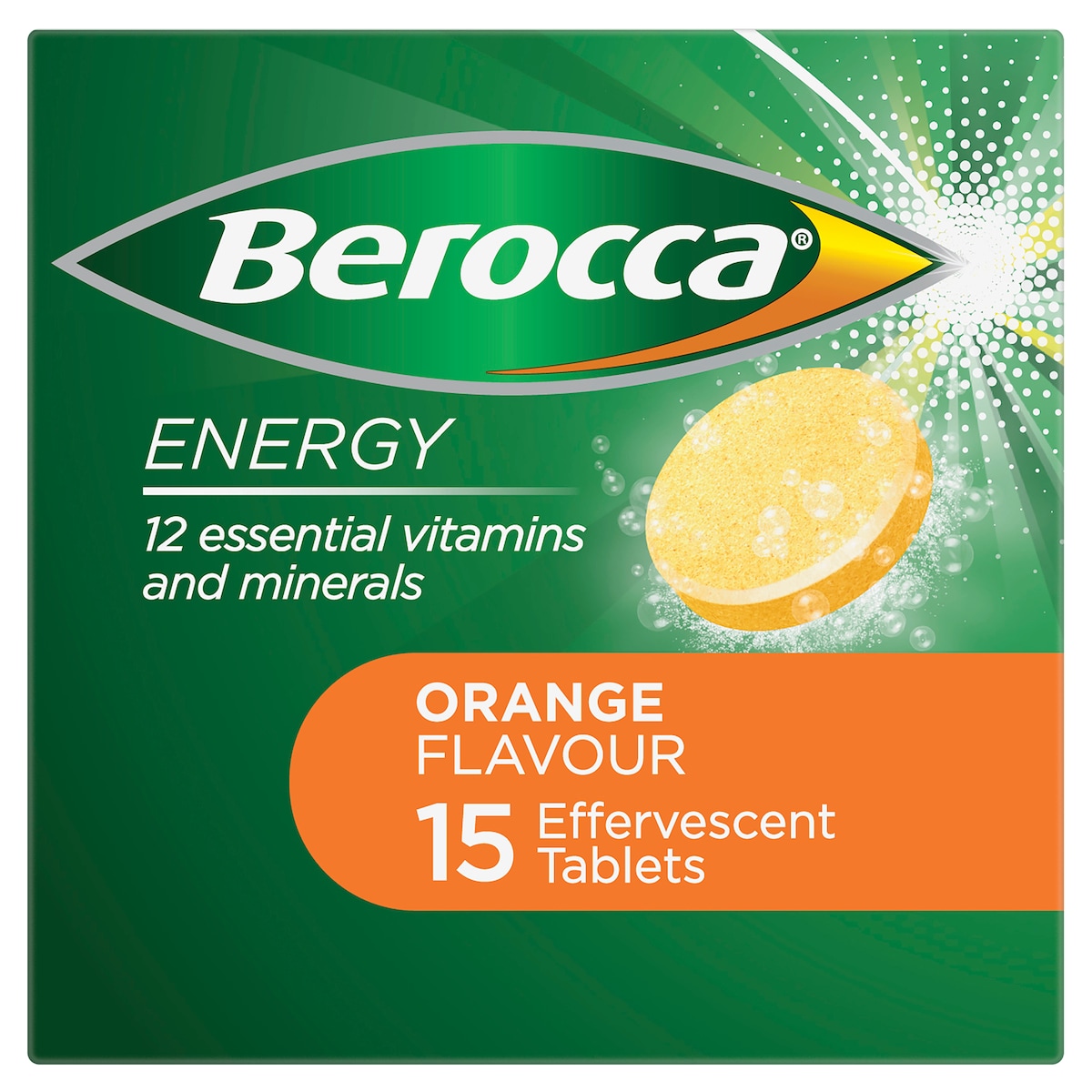 Berocca Energy Orange 15 Effervescent Tablets