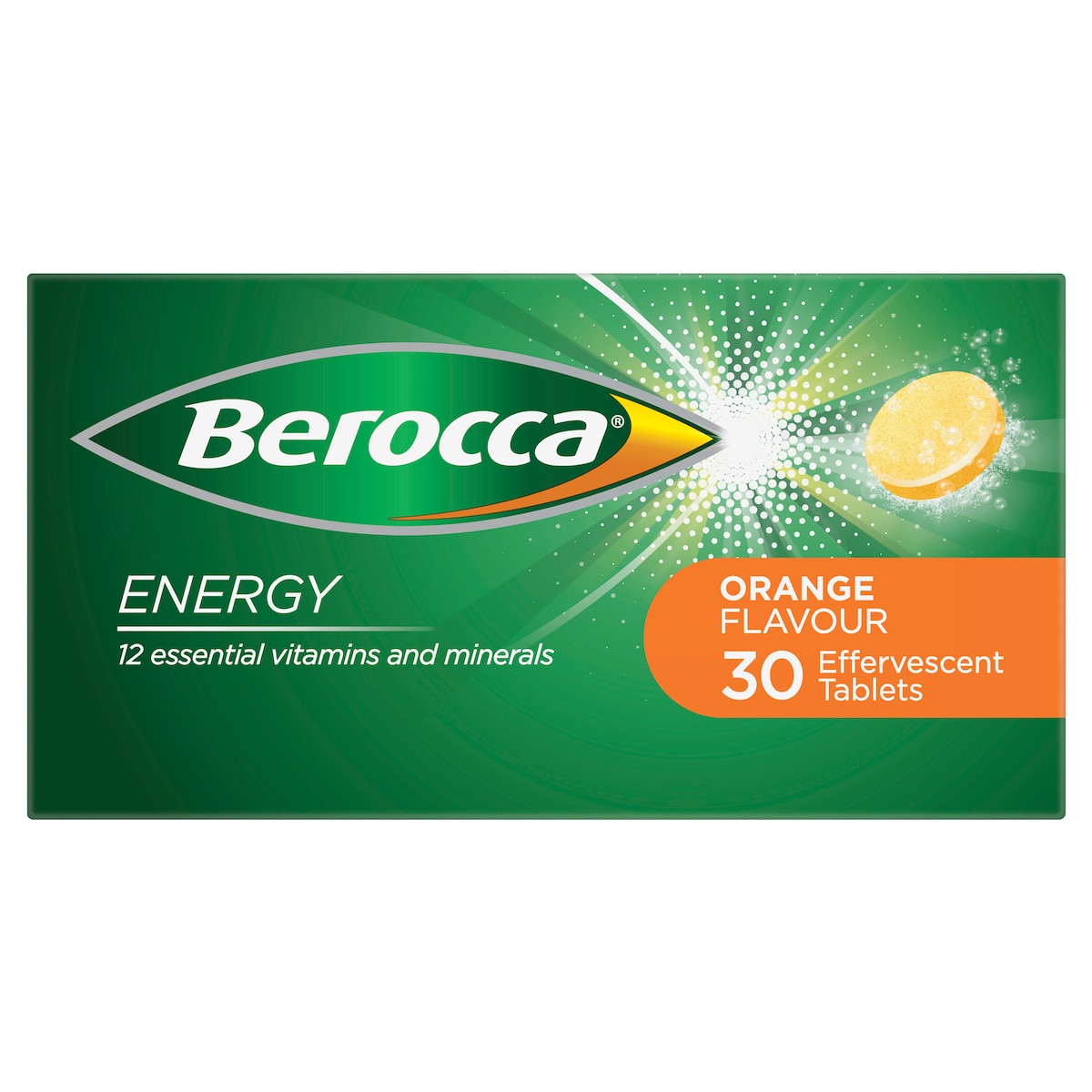 Berocca Energy Orange Effervescent Tablets 30 Pack