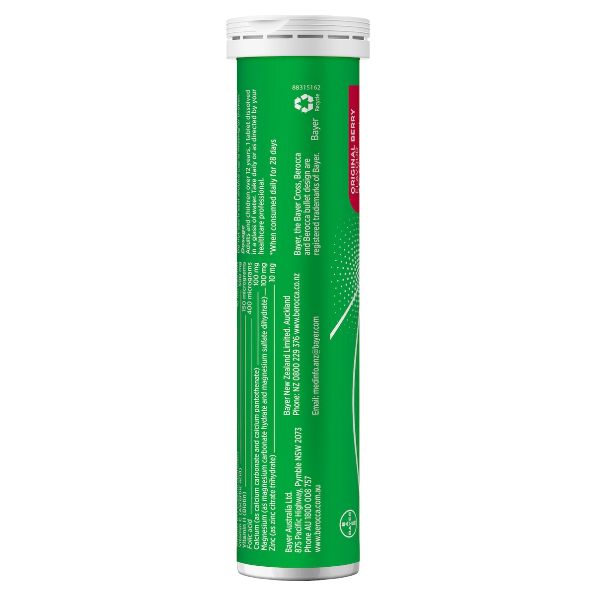 Berocca Energy Original Berry 15 Effervescent Tablets