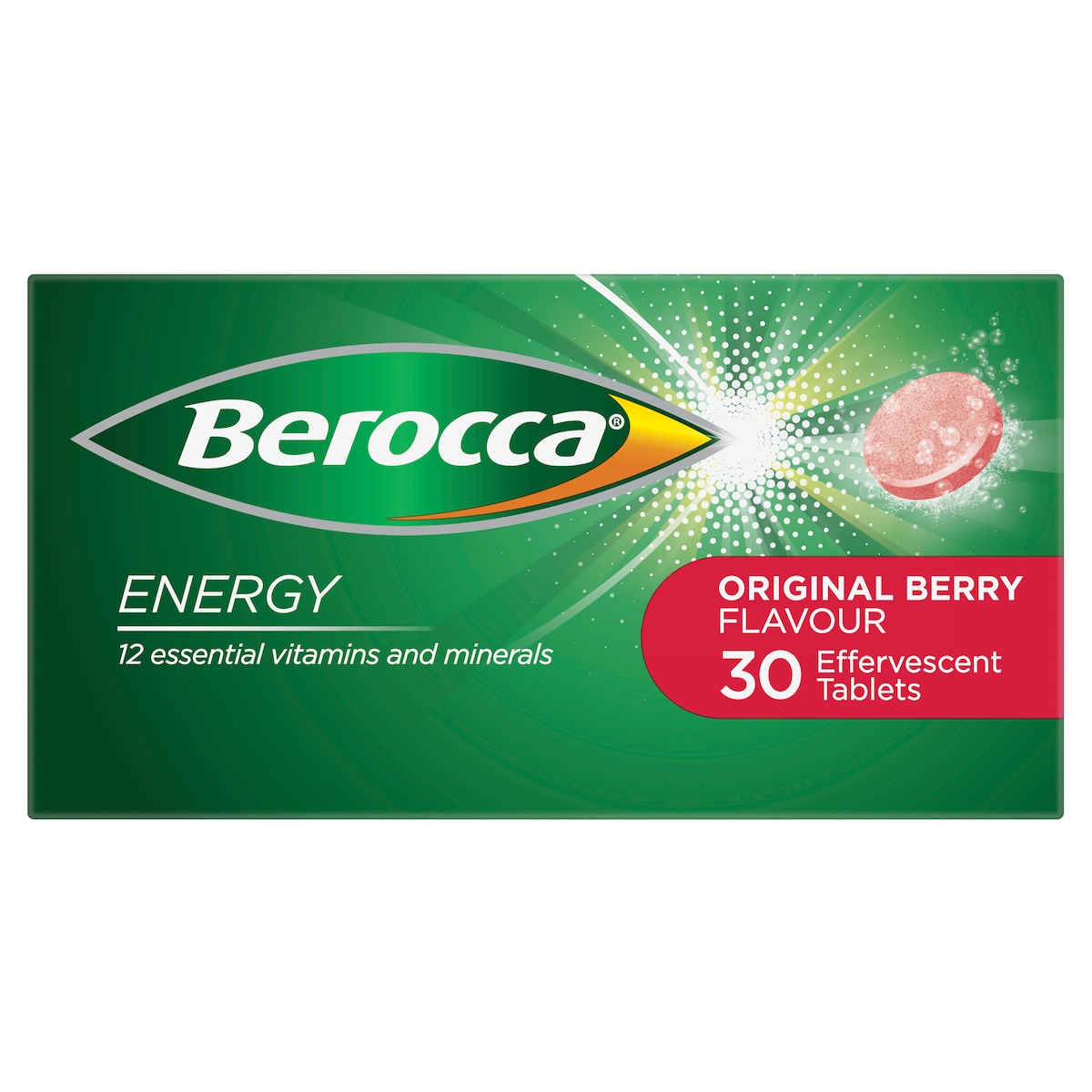 Berocca Energy Original Berry 30 Effervescent Tablets