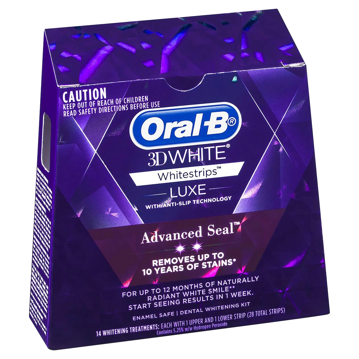 Oral B 3D White Luxe Whitening Treatments Advanced Seal 14 Pack