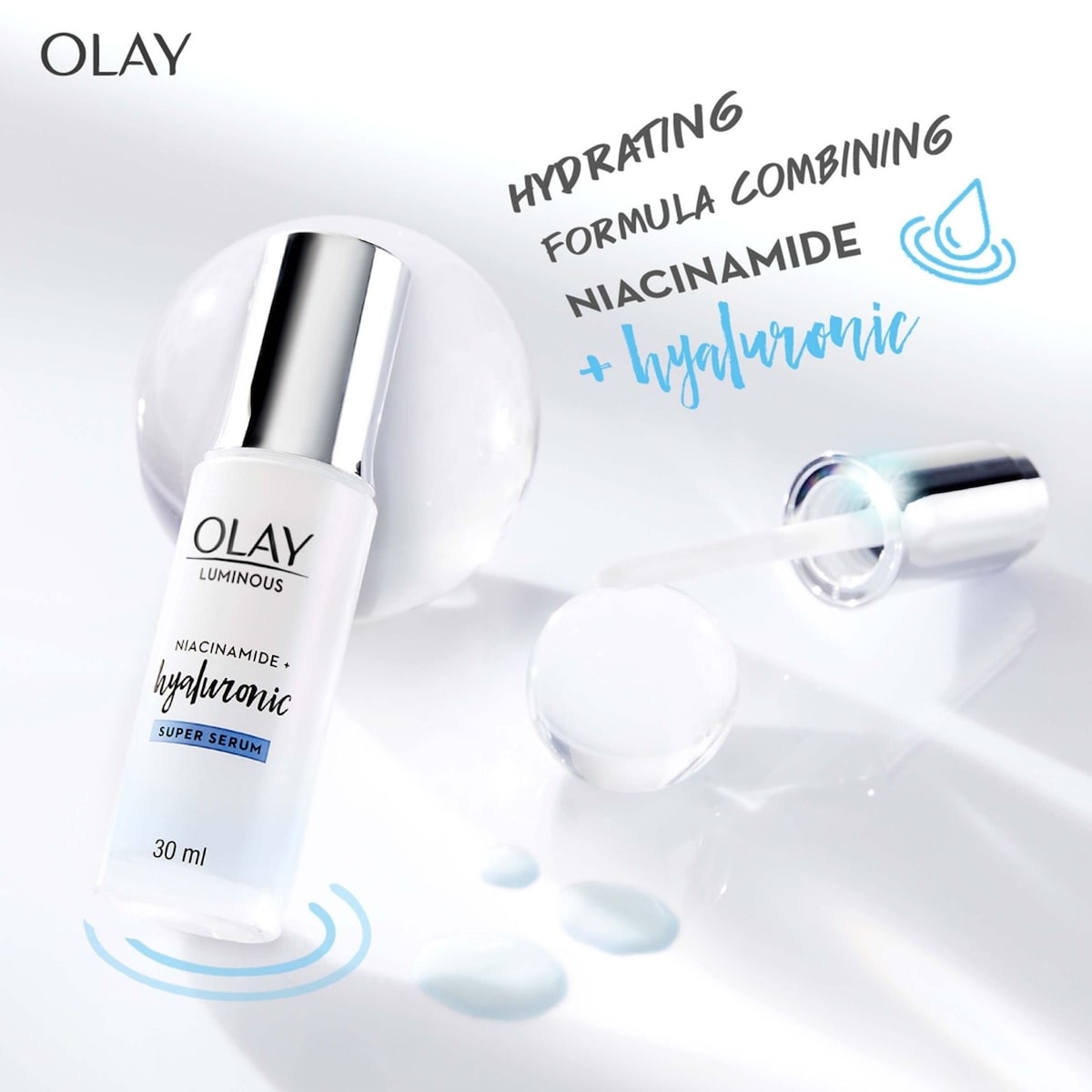 Olay Luminous Niacinamide + Hyaluronic Face Super Serum 30ml