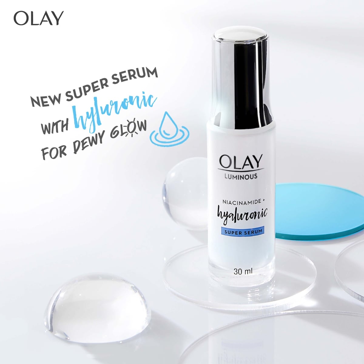 Olay Luminous Niacinamide + Hyaluronic Face Super Serum 30ml