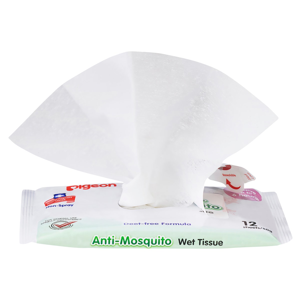 Pigeon Anti-Mosquito Wipes 12 Pack