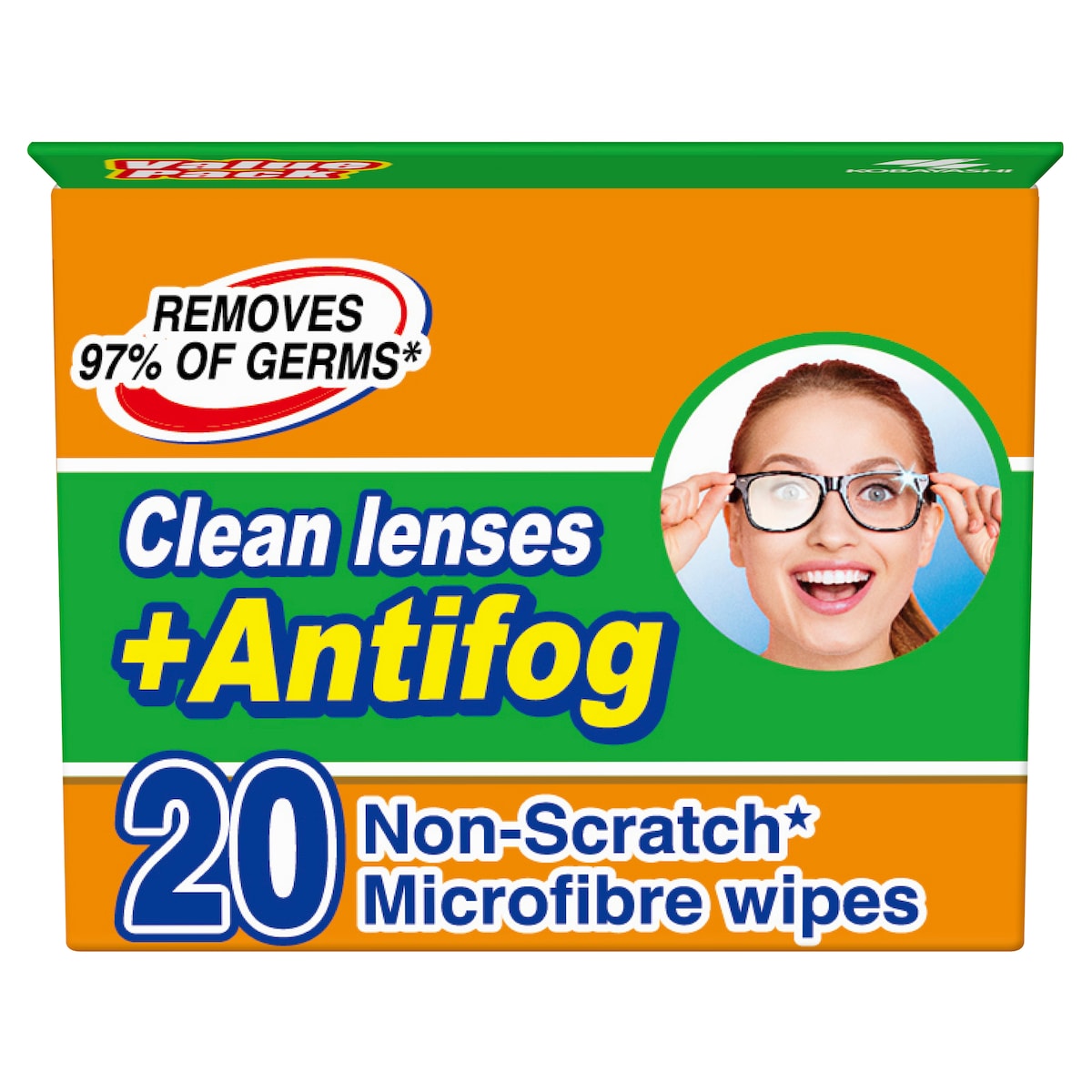 Clearwipe Lens Cleaner Anti Fog Wipes 20 Pack