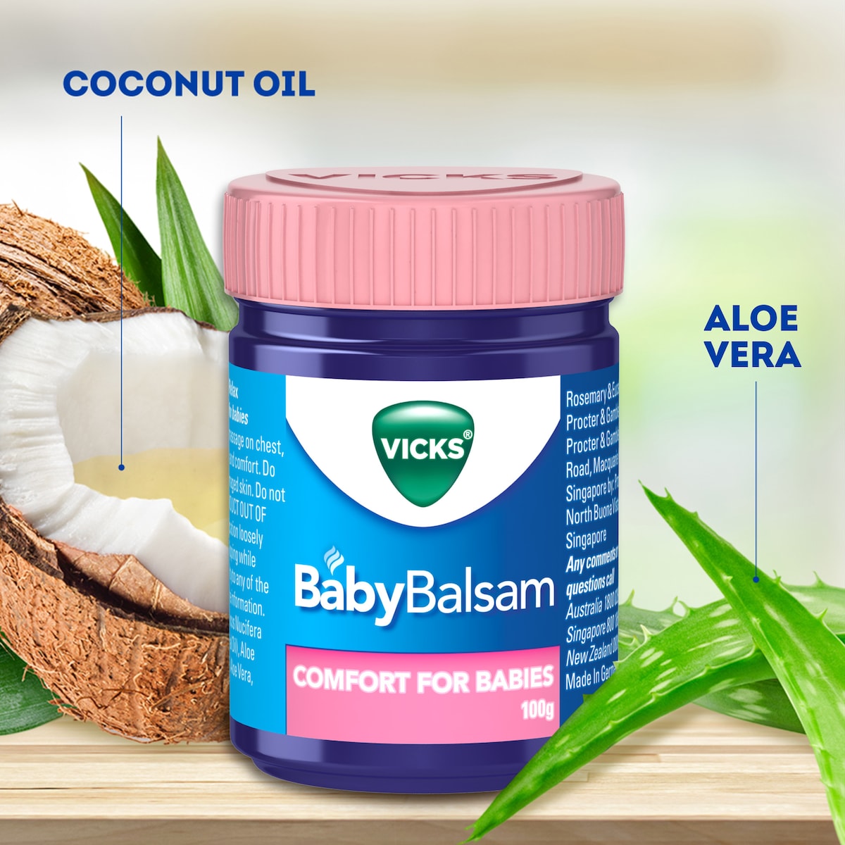 Vicks BabyBalsam Decongestant Rub 100g