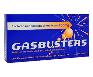 Gasbusters Stomach Wind & Bloating Relief Peppermint 24 Softgel Capsules