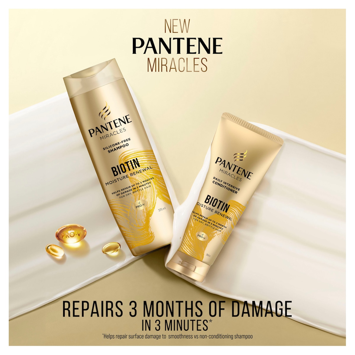 Pantene 3 Minute Miracle Daily Moisture Renewal Daily Treatment 180ml