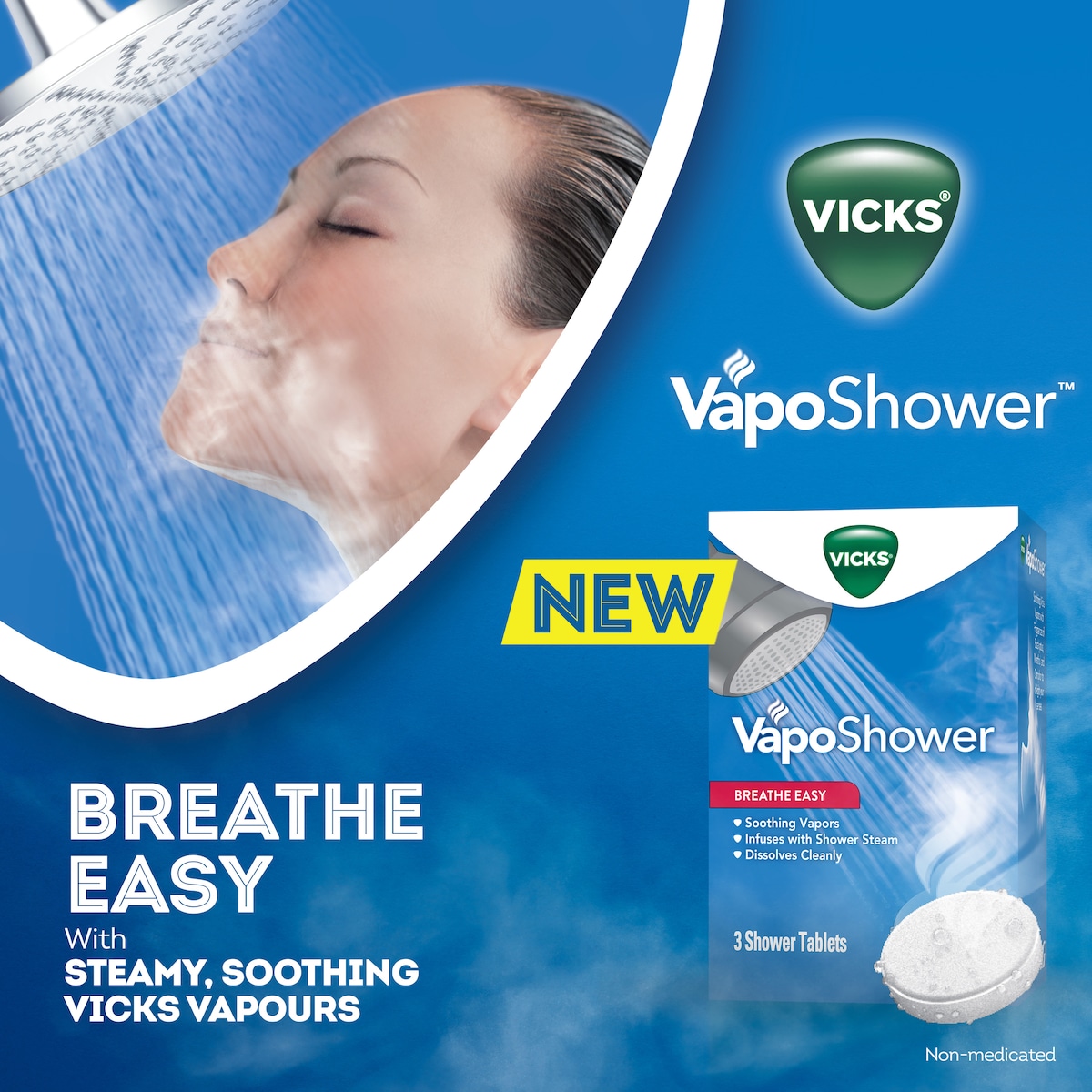 Vicks VapoShower Shower Tablets 3 Pack