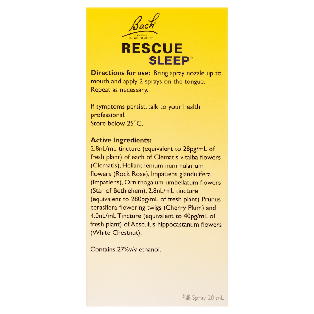 Bach Rescue Sleep Spray 20ml