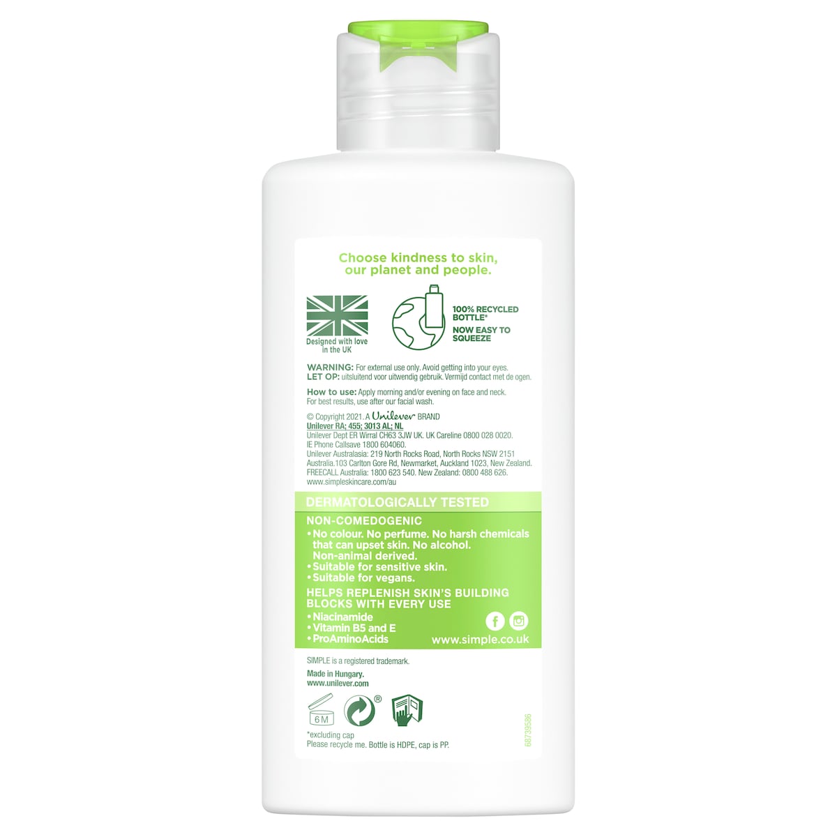 Simple Kind to Skin Hydrating Light Moisturiser 125ml