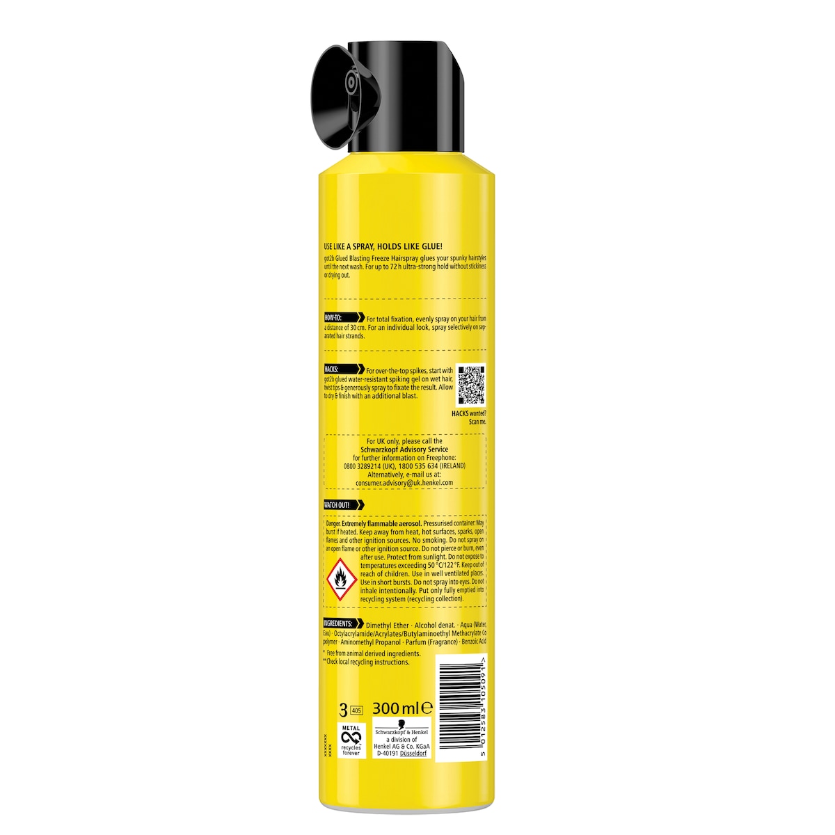 Got2b Glued Blasting Freeze Spray 300ml by Schwarzkopf