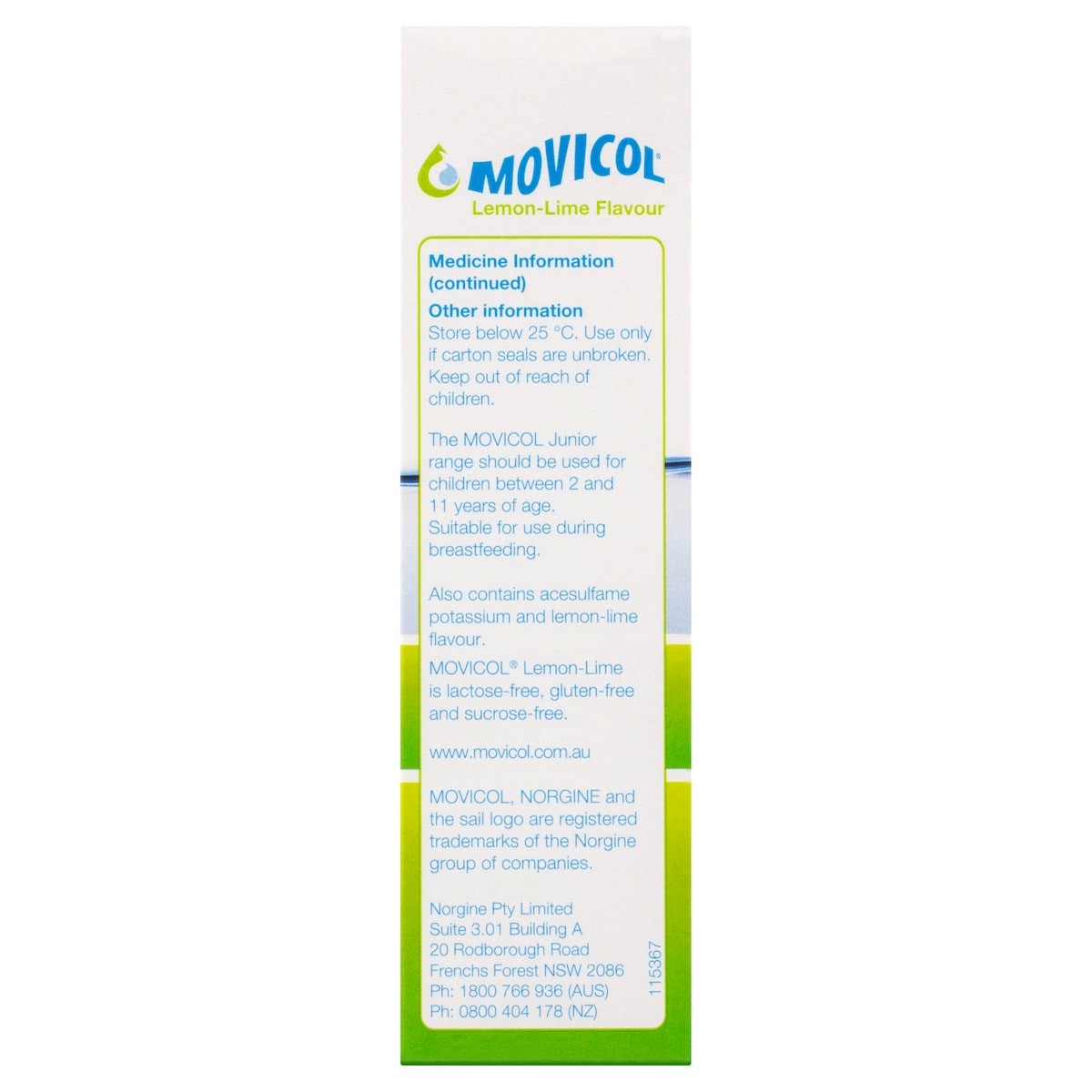 Movicol Adult Lemon-Lime 13g x 8 Sachets