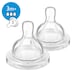 Avent Anti-Colic Teat Medium Flow 3 Months+ 2 Pack