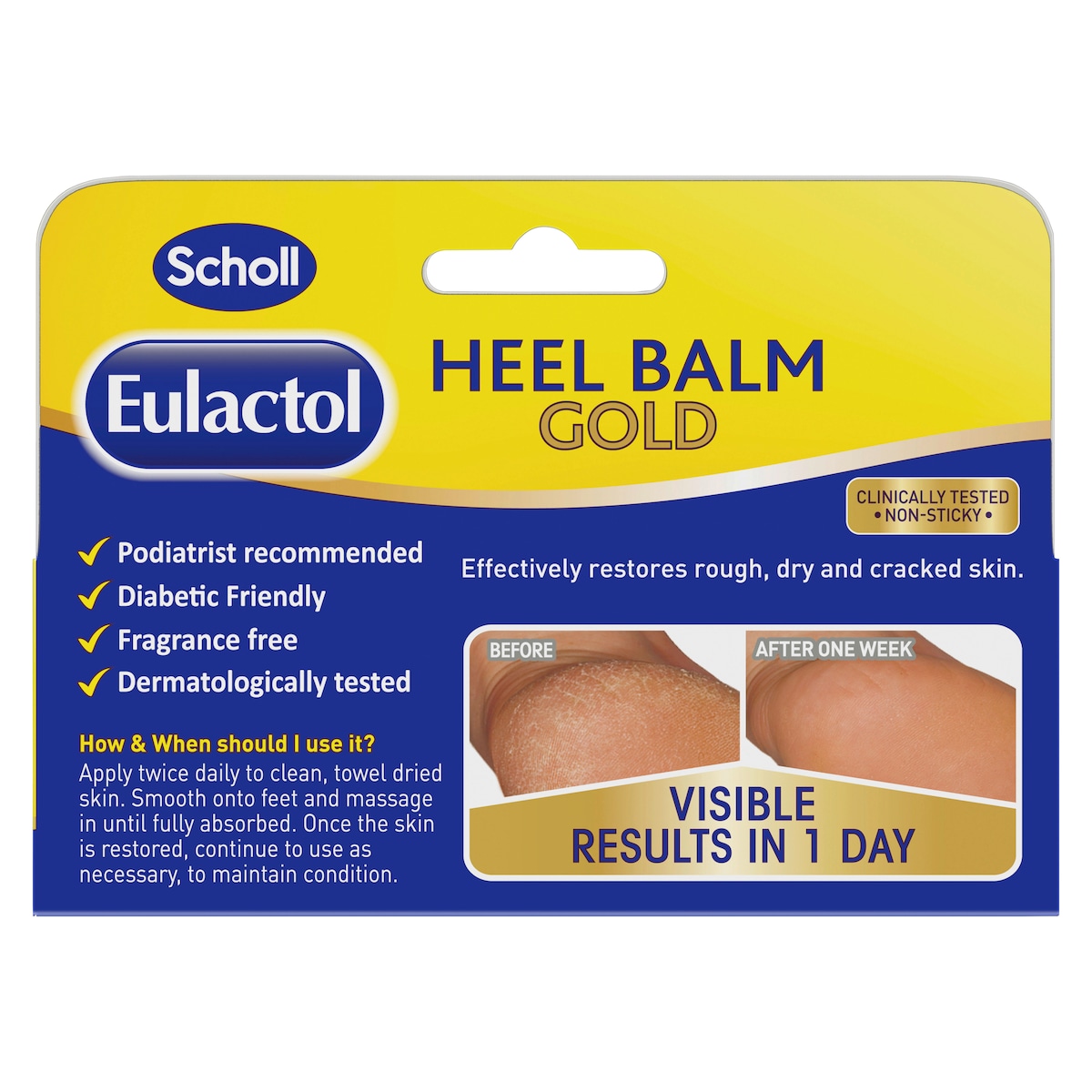 Scholl Eulactol Heel Balm Gold 60ml