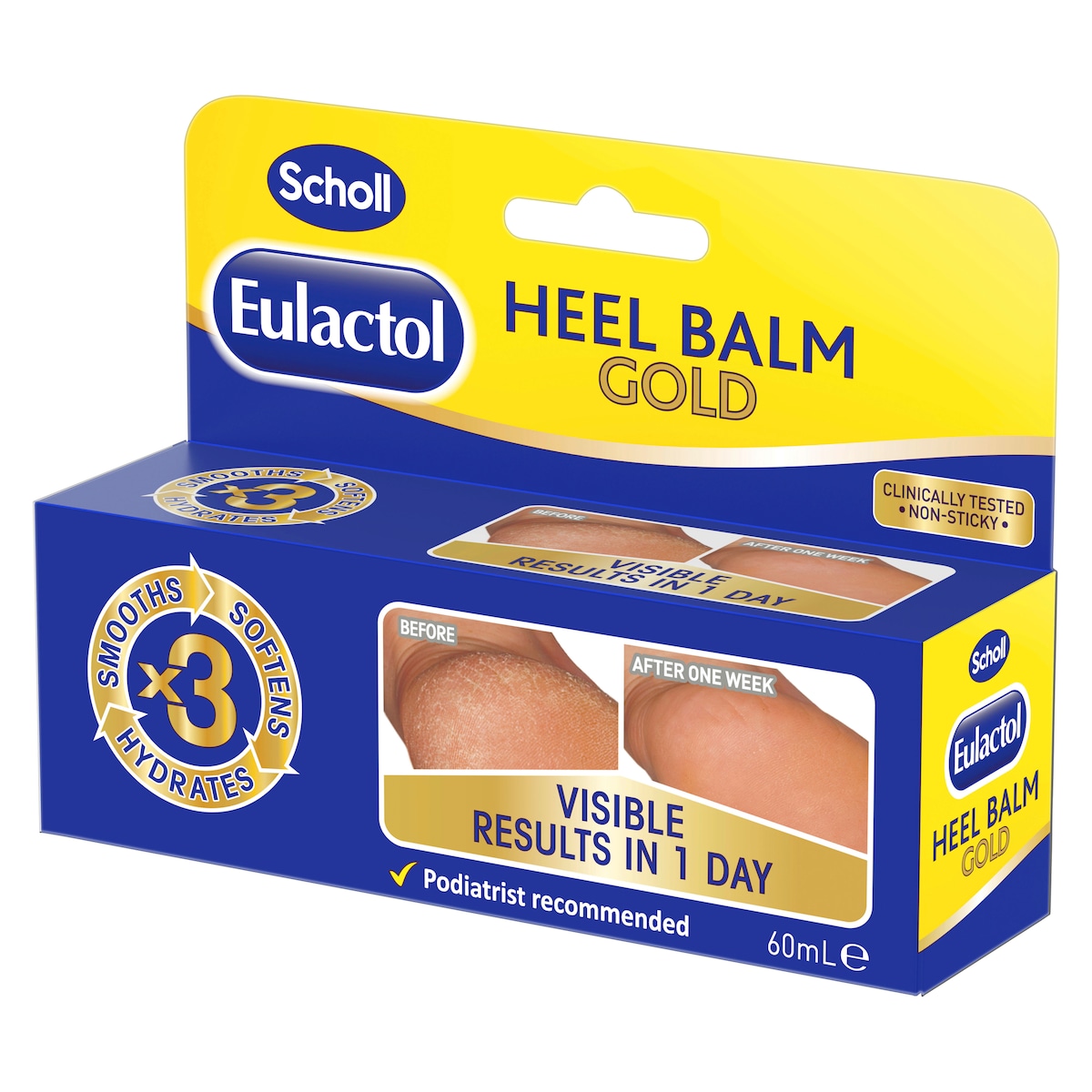 Scholl Eulactol Heel Balm Gold 60ml