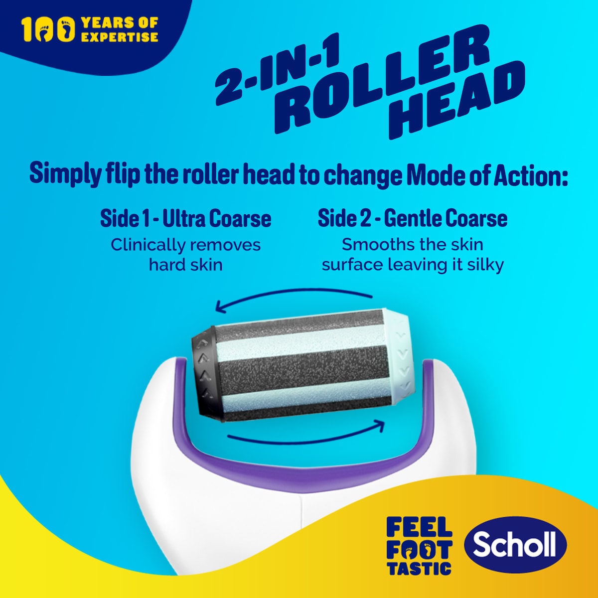 Scholl Expert Care 2 in 1 Electronic Foot File System