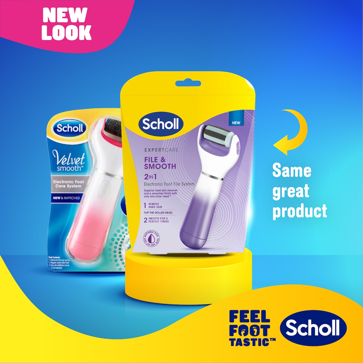 Scholl Expert Care 2 in 1 Electronic Foot File System