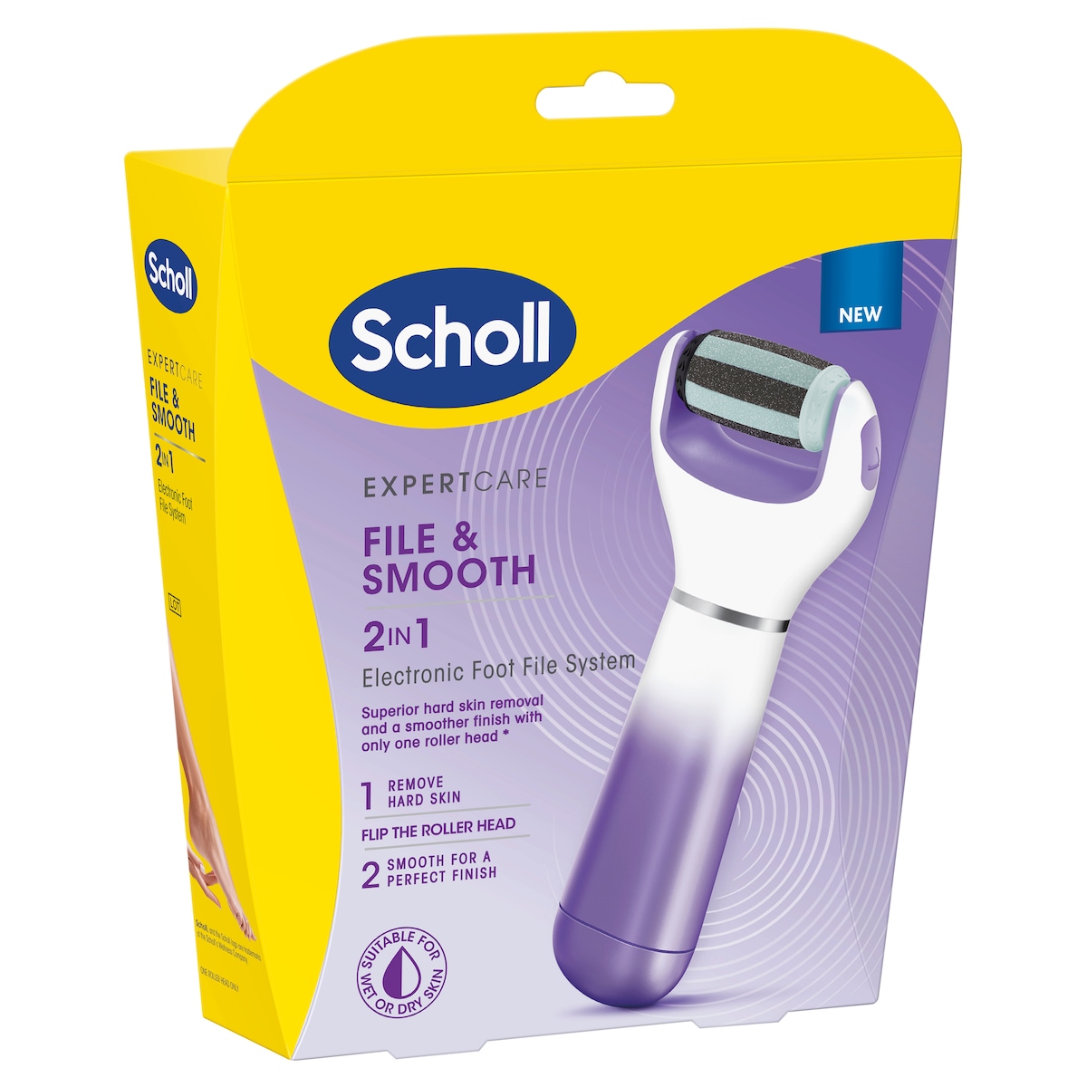 Scholl Expert Care 2 in 1 Electronic Foot File System