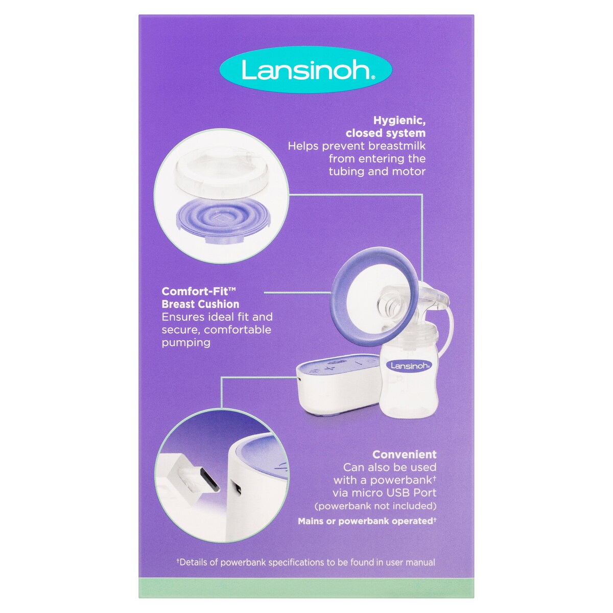 Lansinoh Compact Single Electric Breast Pump