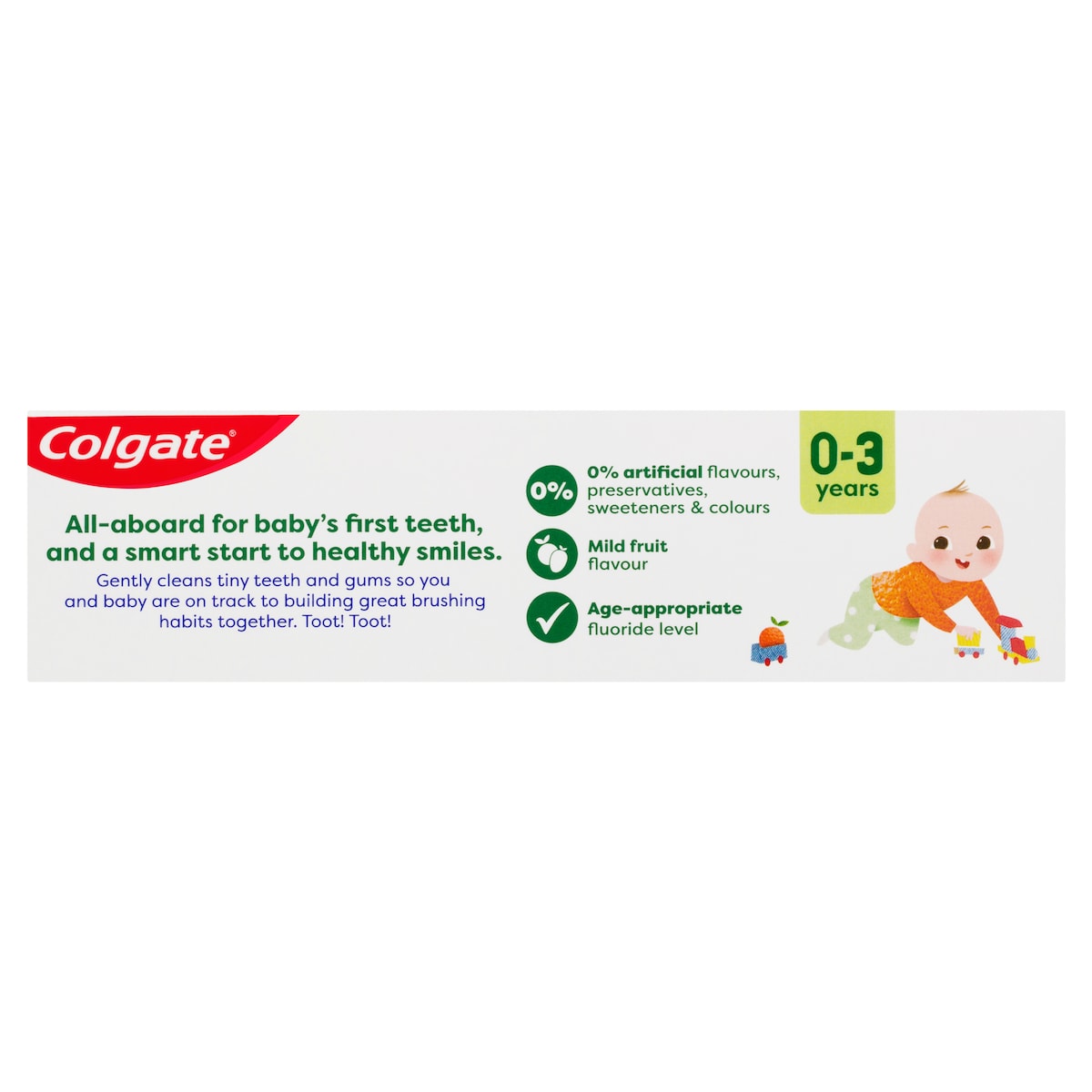 Colgate Kids 0 - 3 Years Fluoride Toothpaste Mild Fruit 80g