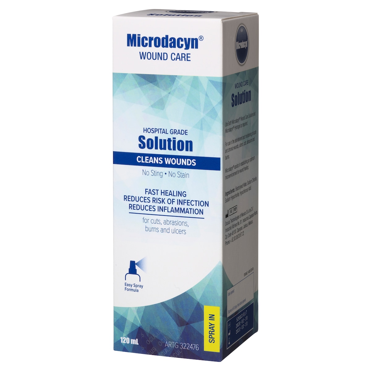 Microdacyn Wound Care Solution Spray 120ml