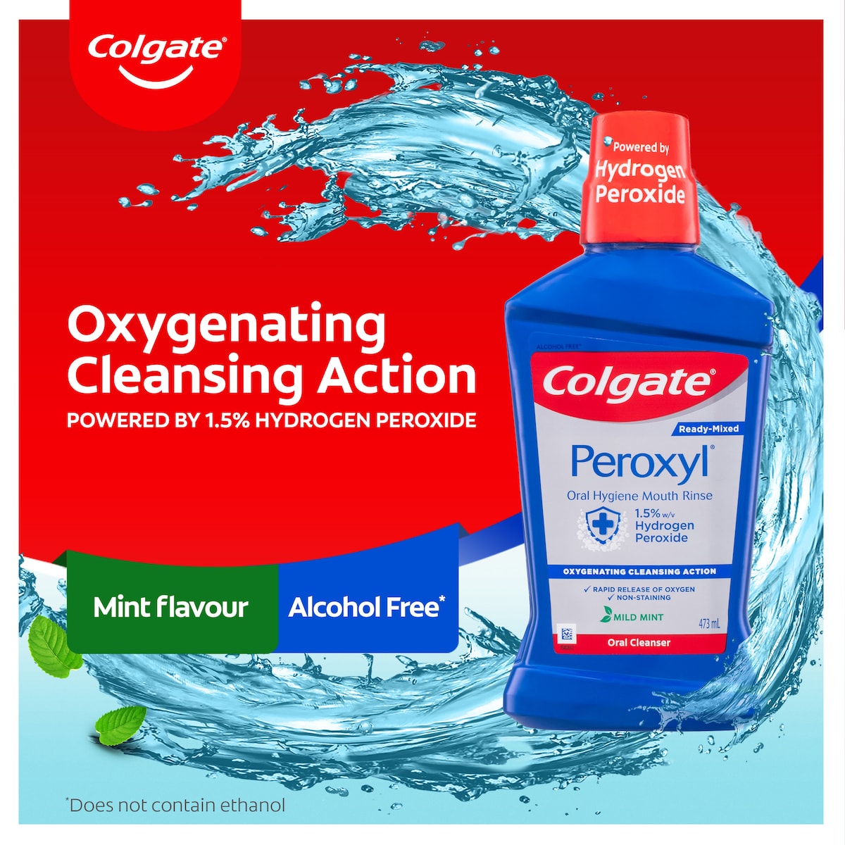 Colgate Peroxyl Mouth Rinse 473ml