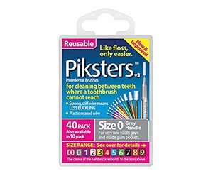 Piksters Interdental Brushes Size 0 Grey 40 Pack