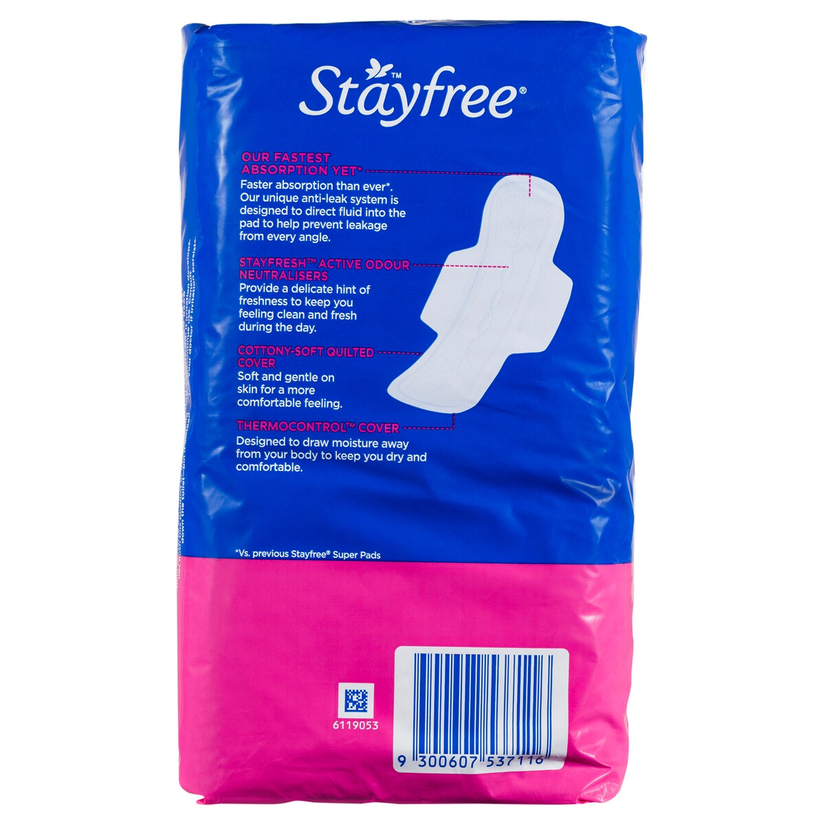 Stayfree Super Pads with Wings 12 Pack