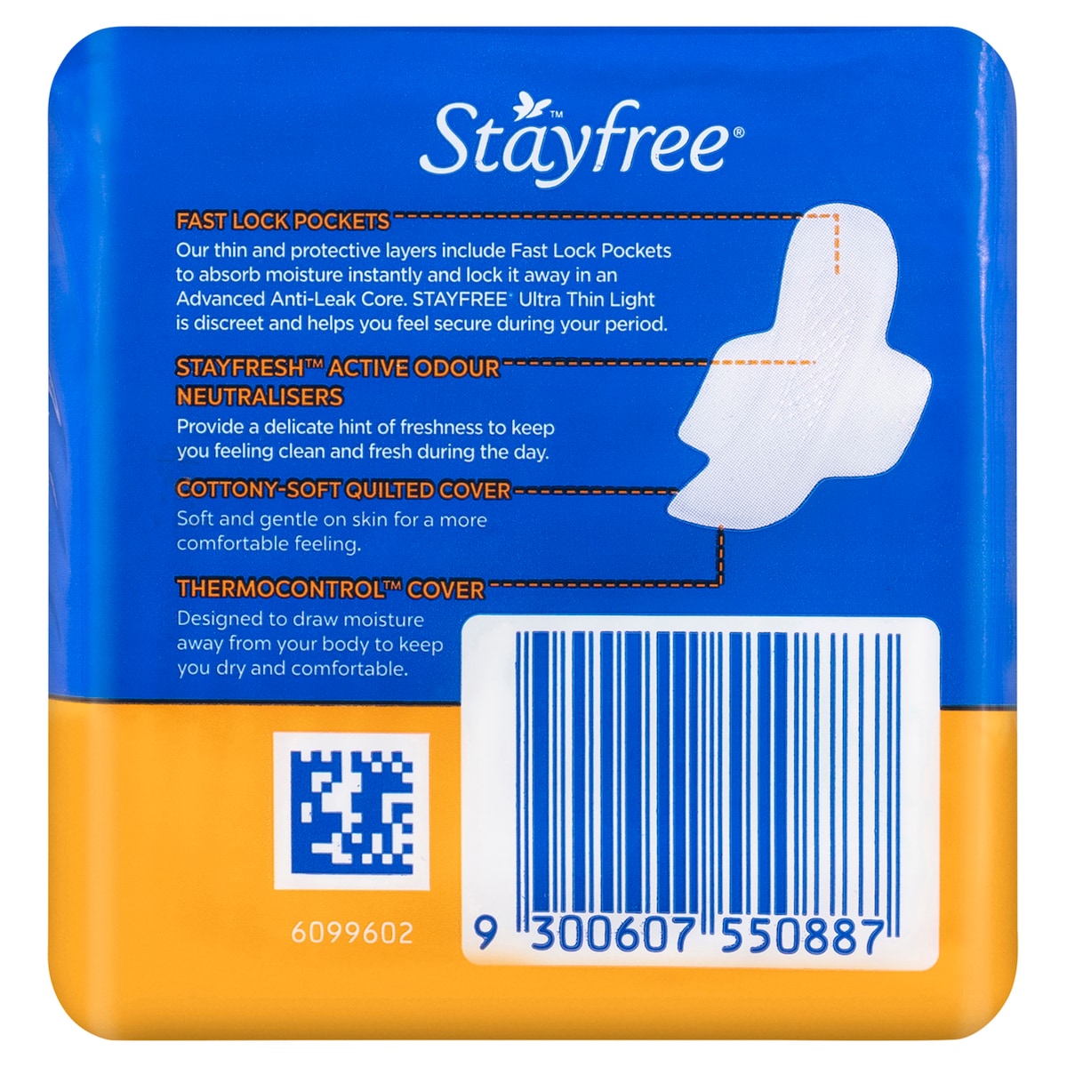 Stayfree Ultra Thin Light with Wings 16 Pack