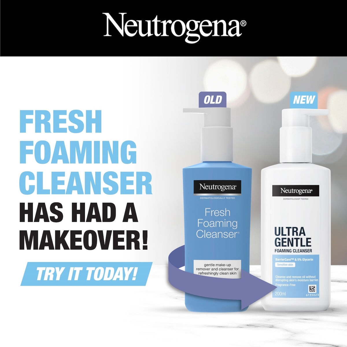 Neutrogena Ultra Gentle Foaming Cleanser 200ml