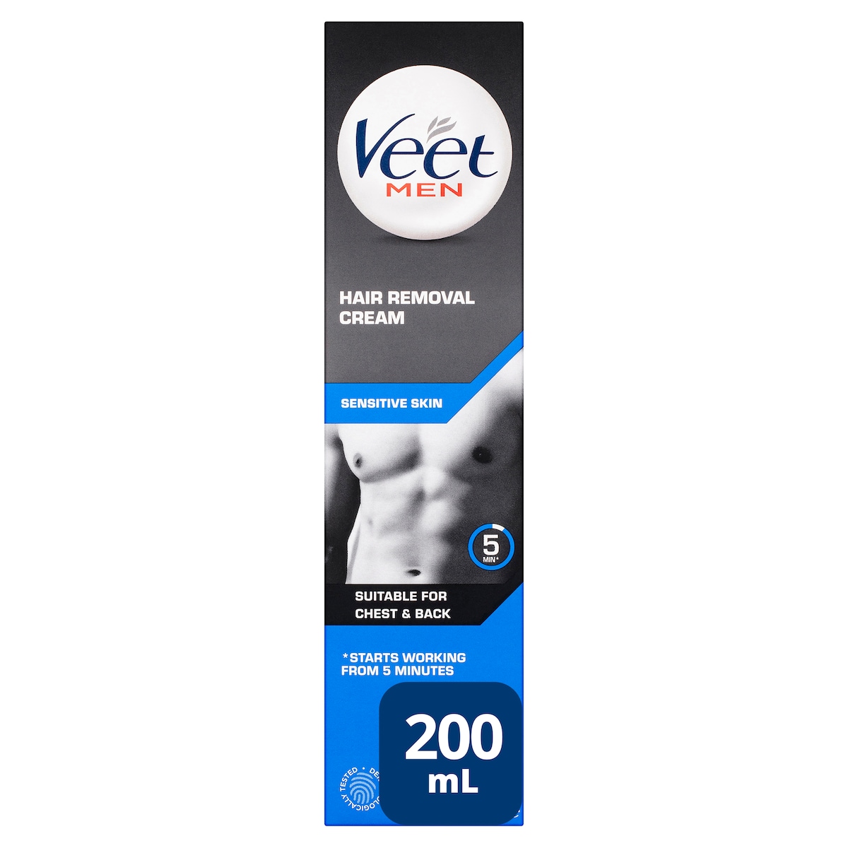 Veet Men Hair Removal Cream Sensitive Skin 200ml