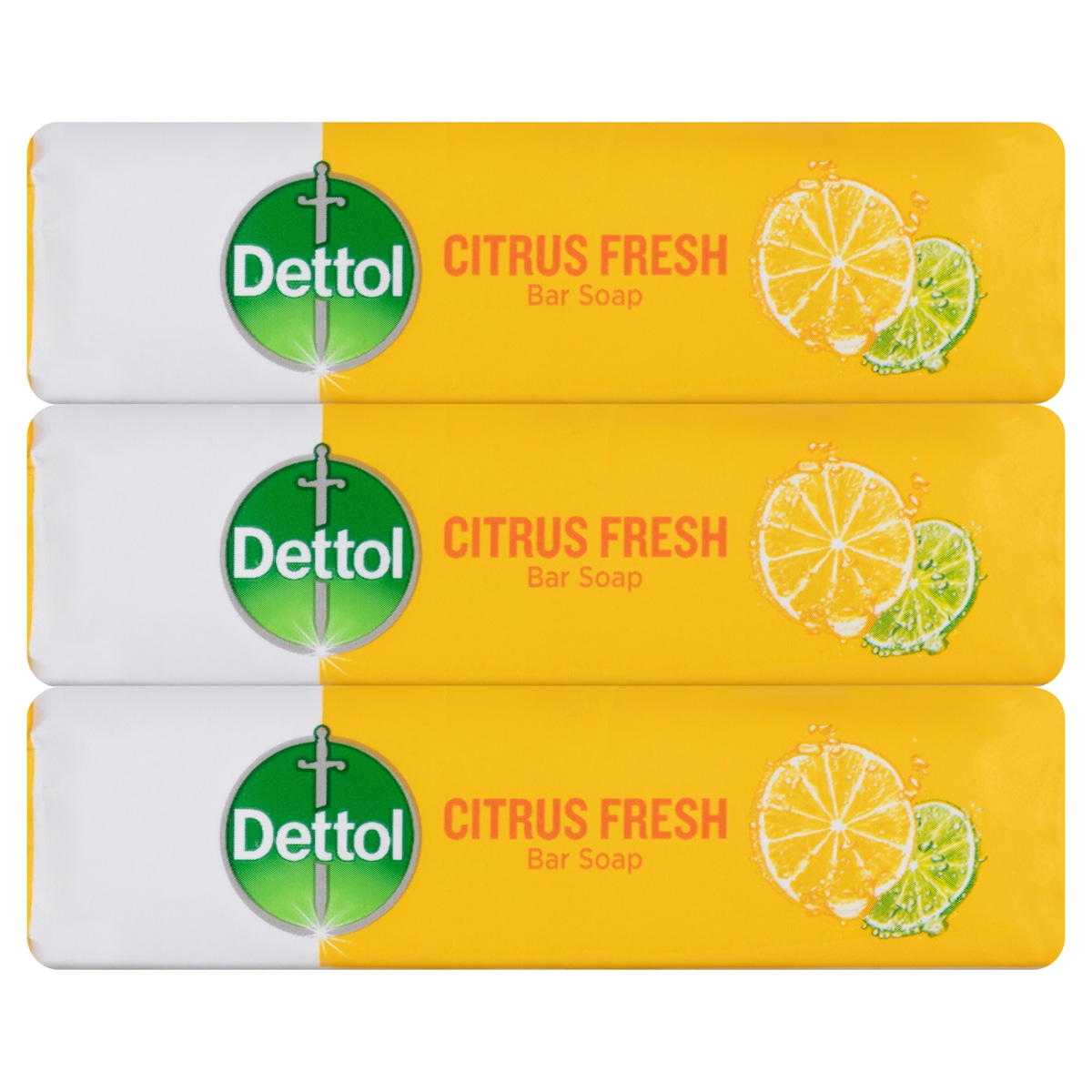 Dettol Citrus Fresh Bar Soap 3 x 100g