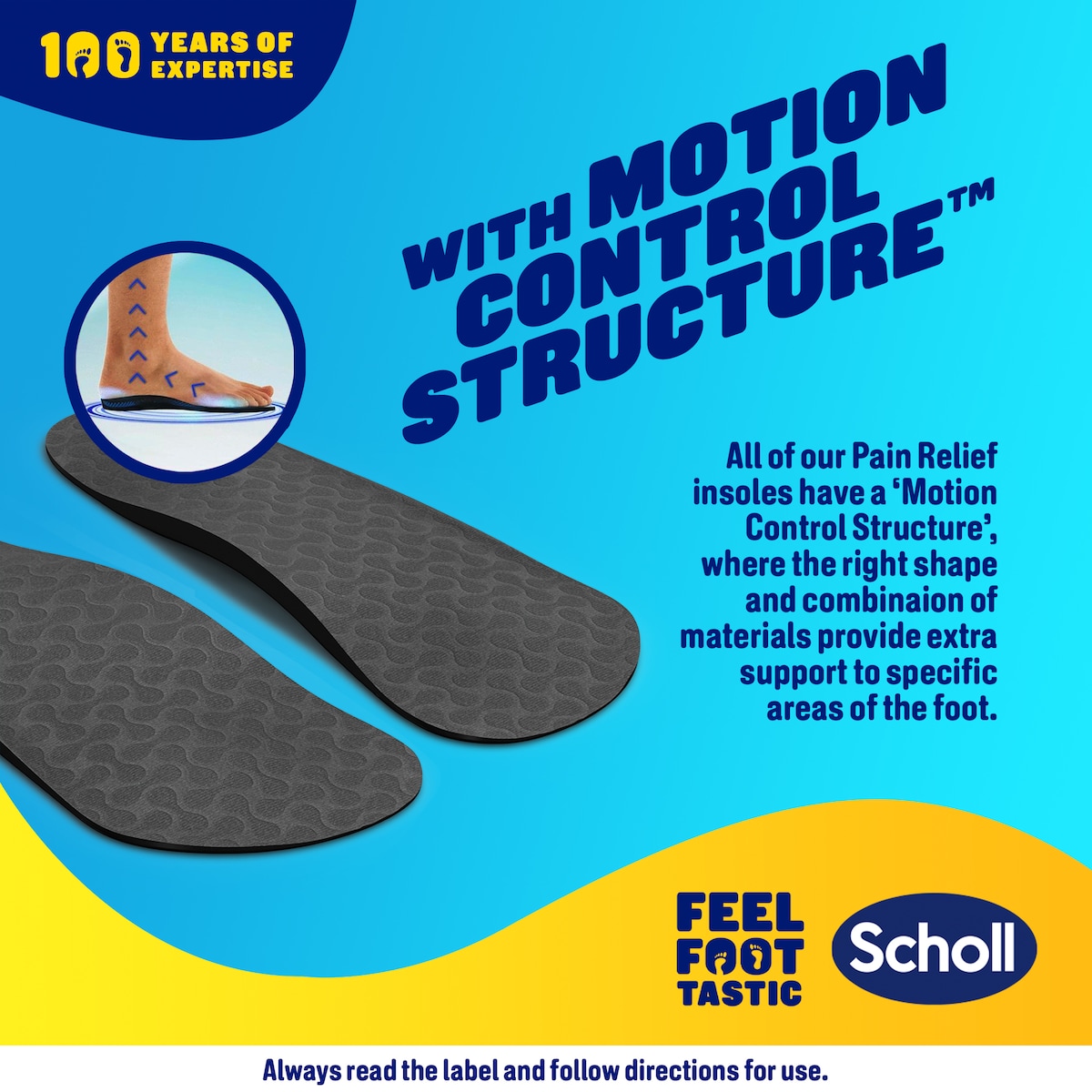 Scholl In-balance Lower Back Orthotic Insole Large