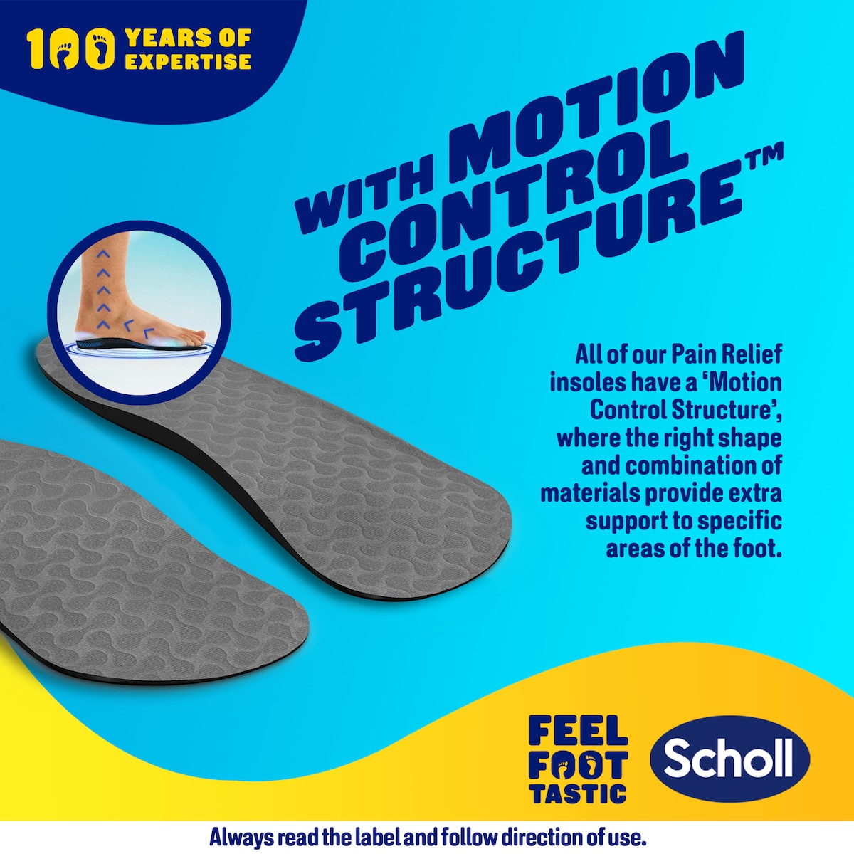 Scholl In-balance Ball of Foot & Arch Orthotic Insole Large