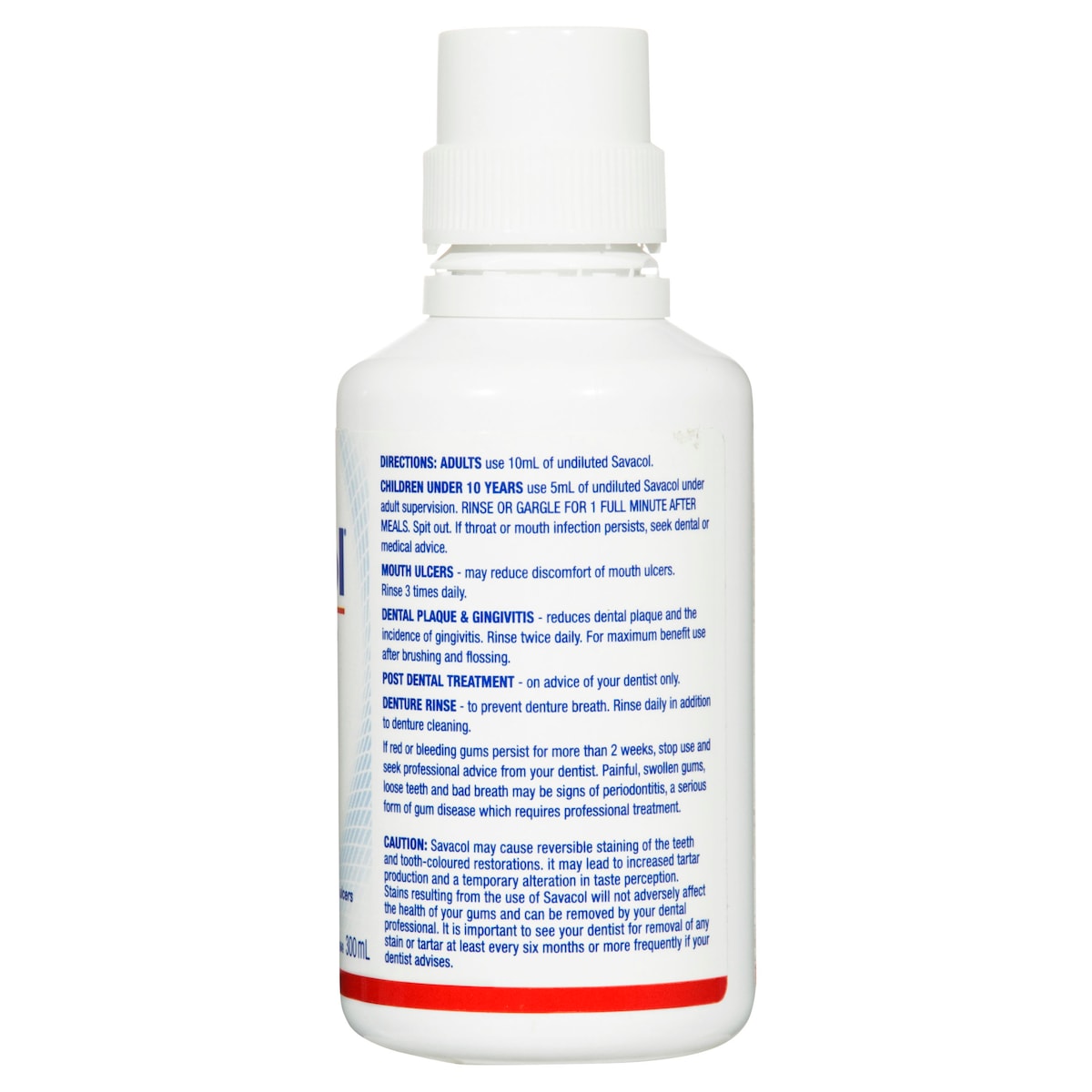 Throat Rinse Savacol Antiseptic Mouth & Throat Rinse Alcohol Free 300ml