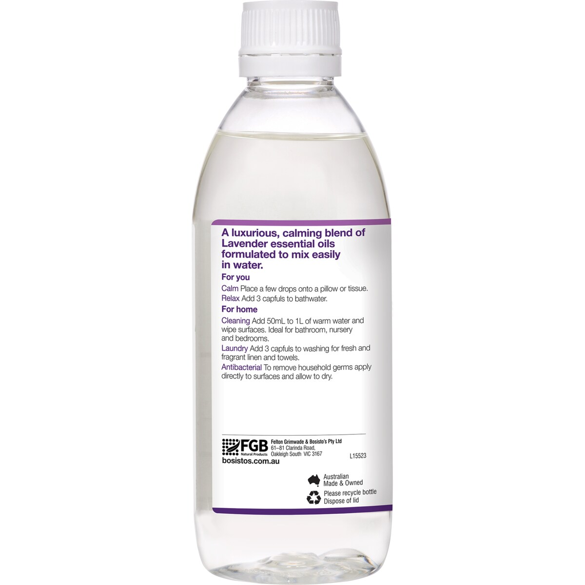 Bosistos Lavender Solution 250ml