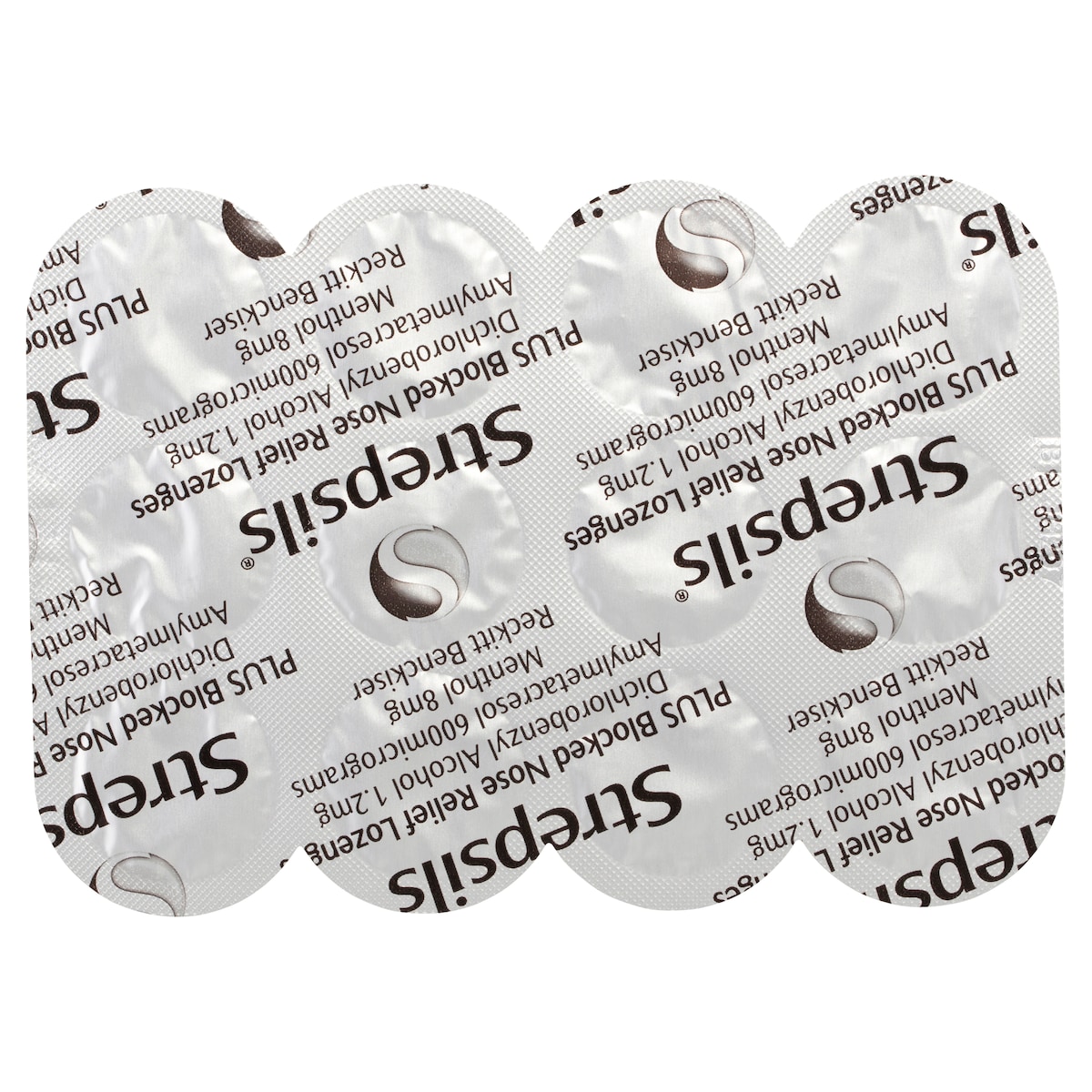 Strepsils Plus Blocked Nose Relief Menthol Eucalyptus 36 Lozenges