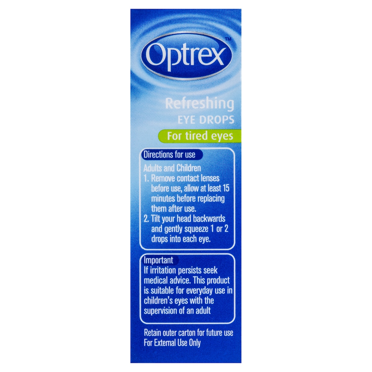 Optrex Refreshing Eyes Drops for Tired Eyes 10ml