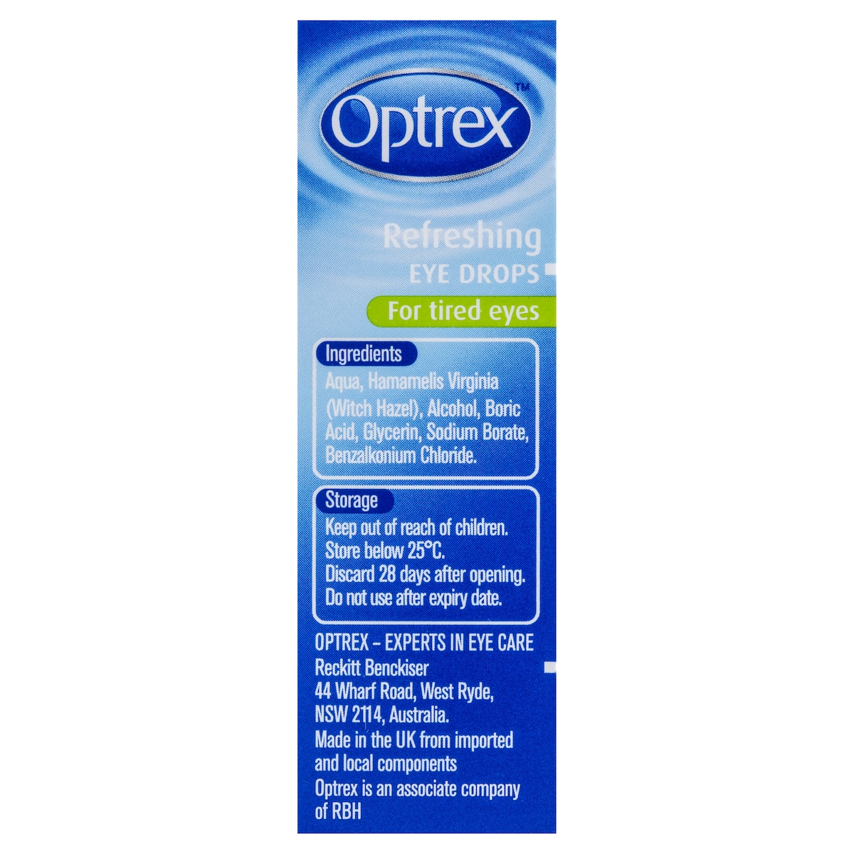 Optrex Refreshing Eyes Drops for Tired Eyes 10ml