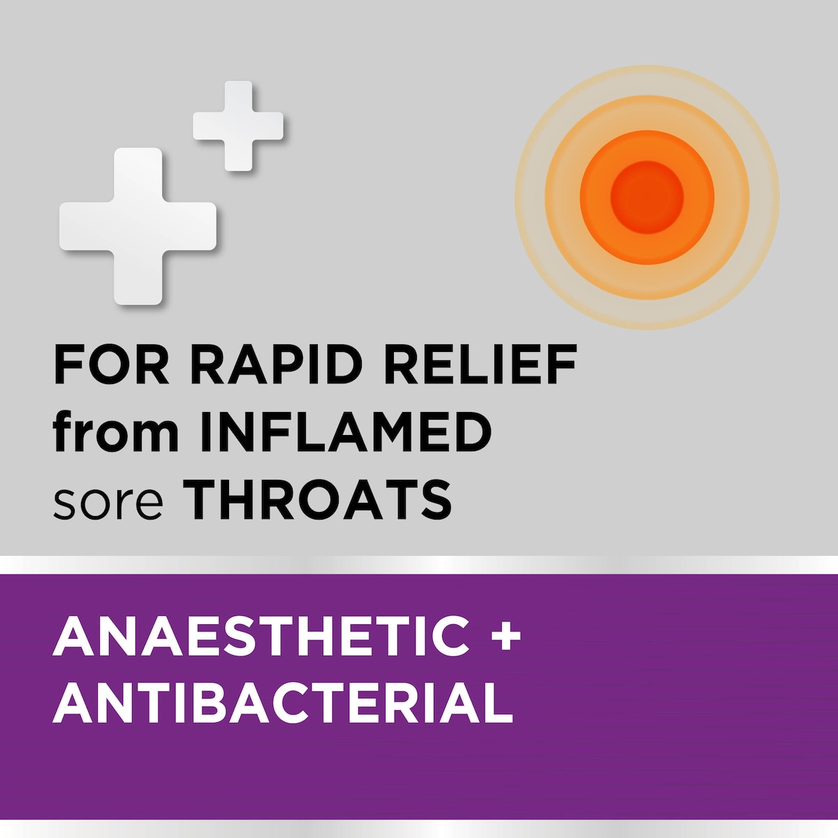 Strepsils Extra Rapid Sore Throat Relief with Anaesthetic Blackcurrant 36 Lozenges