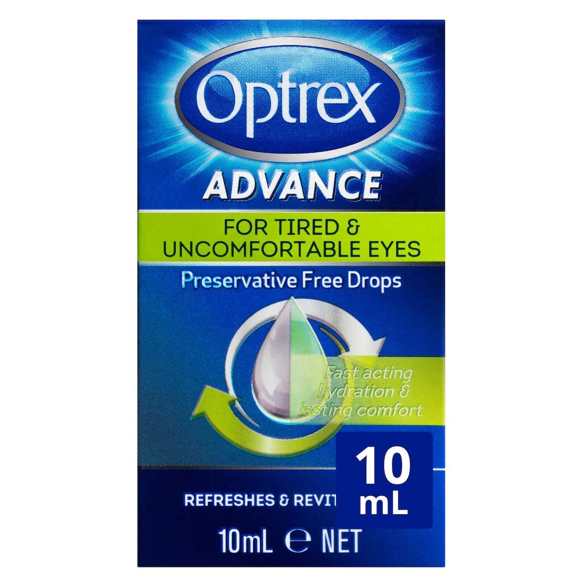 Optrex Advance Preservative Free Eye Drops 10ml