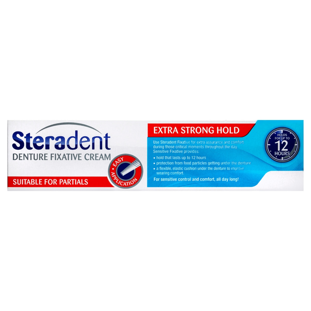 Steradent Denture Fixative Cream Extra Strong Hold Sensitive 40g