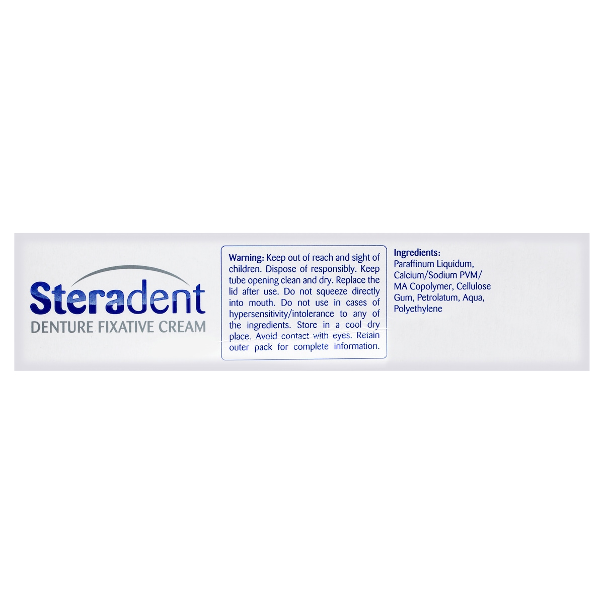 Steradent Denture Fixative Cream Extra Strong Hold Sensitive 40g