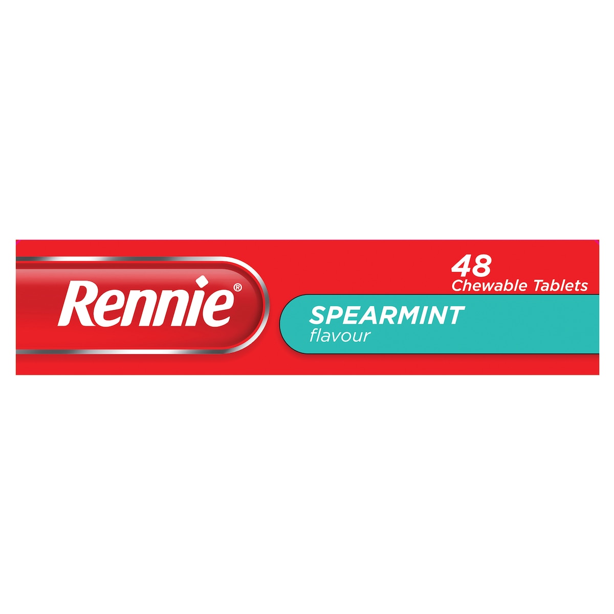 Rennie Indigestion & Heartburn Relief Spearmint 48 Chewable Tablets