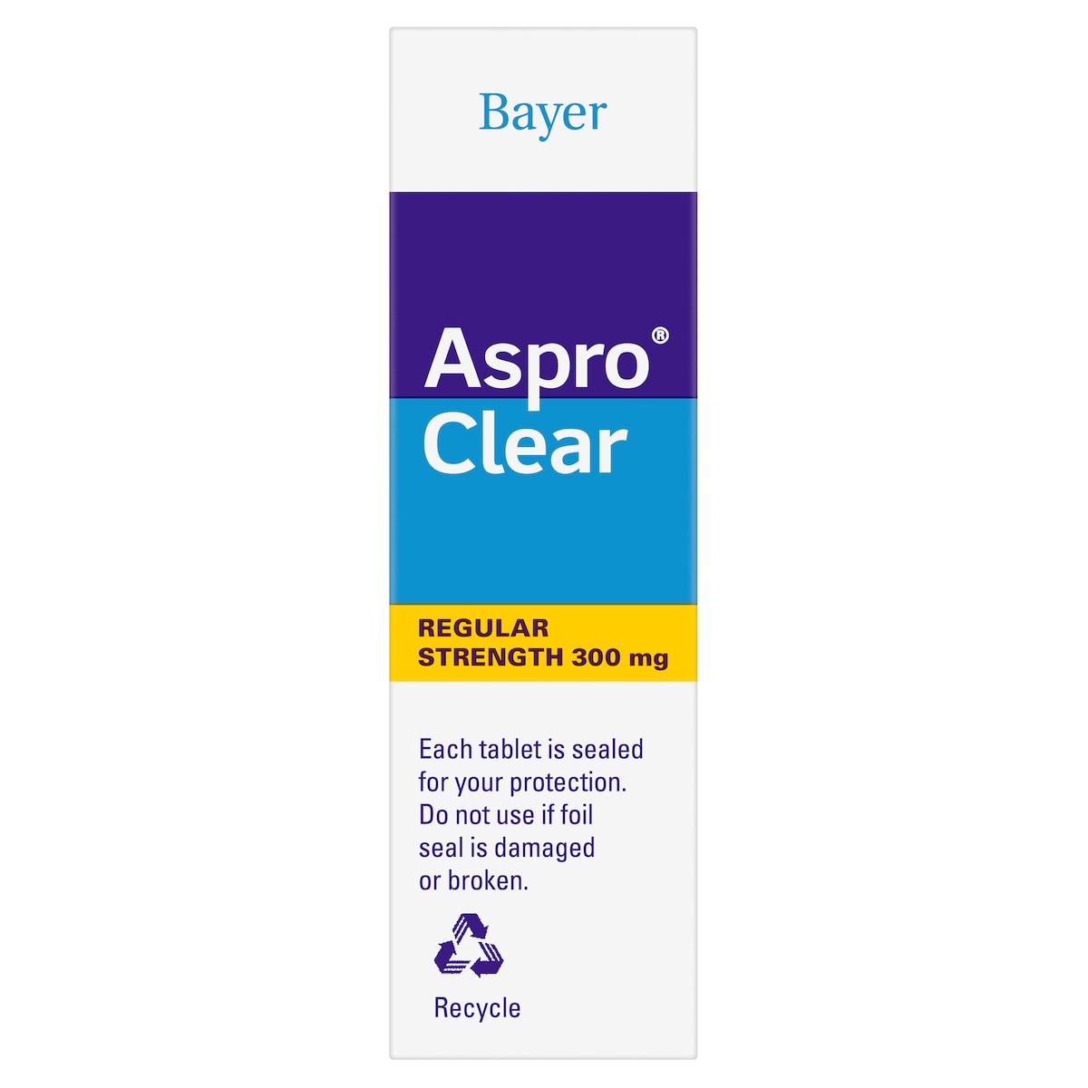 Aspro Clear Regular Strength Aspirin 24 Soluble Tablets