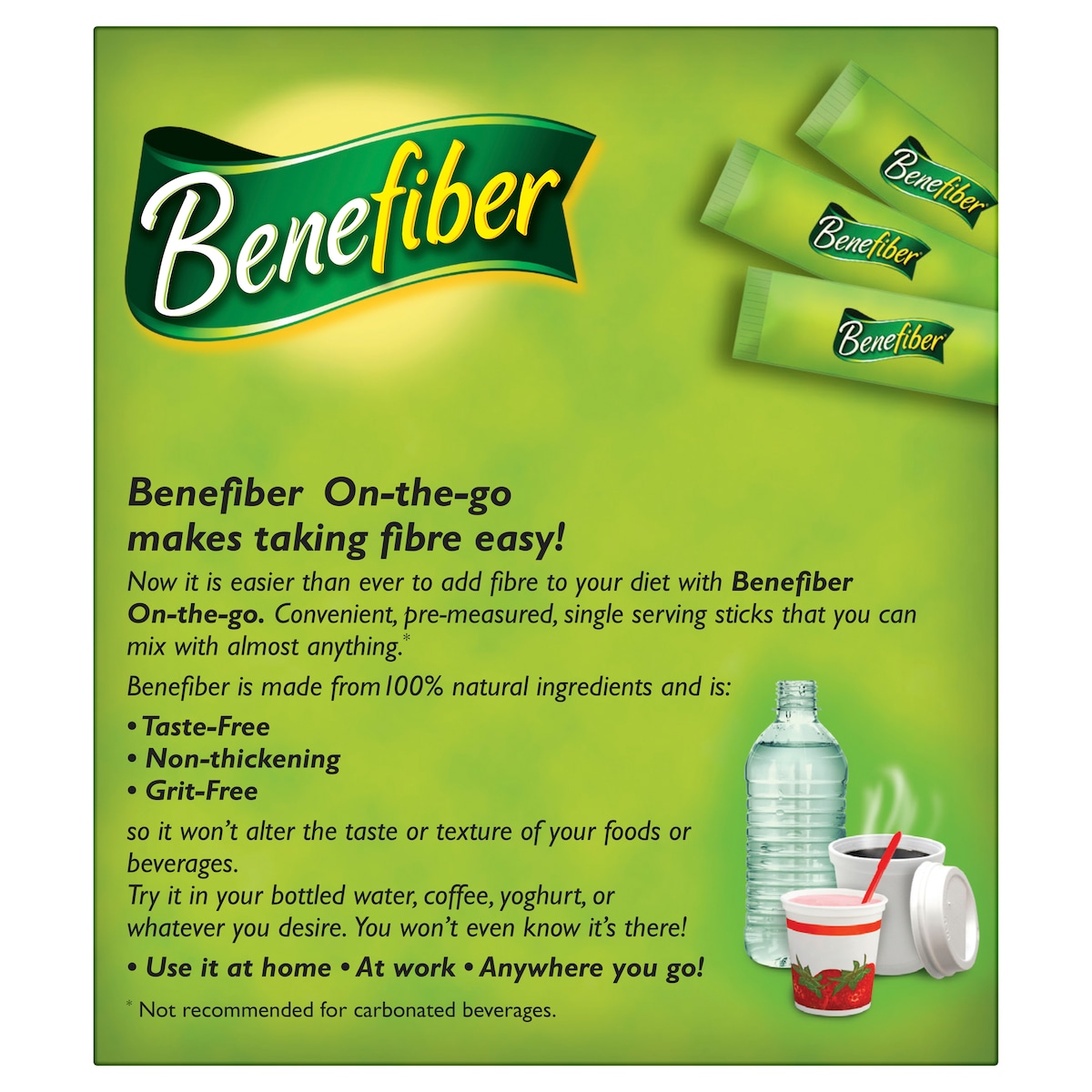 Benefiber Natural Soluble Fibre on the Go Sticks 3.5g x 28 Serves