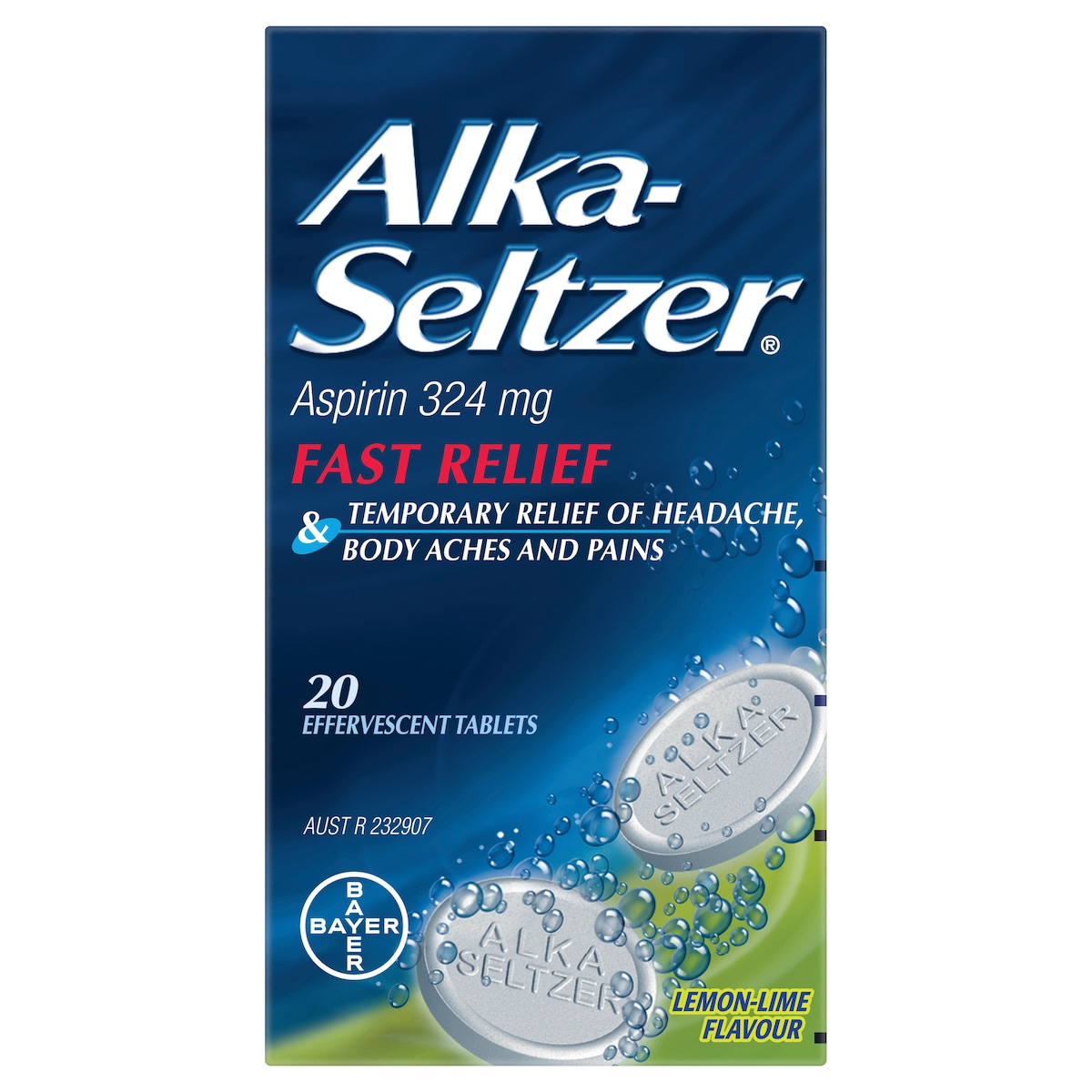 Alka Seltzer Lemon 20 Effervescent Tablets